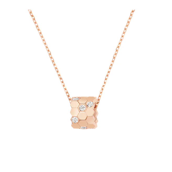 BEE MY LOVE PENDANT SMALL MODEL Rose gold, diamonds